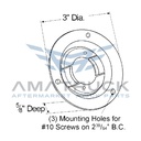 grote-Candado Grote Para Plafon Redondo 2 Cro-43153-diagrama