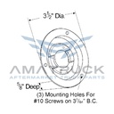 grote-Candado Grote Para Plafon Redondo 2 1/2g-43160-diagrama