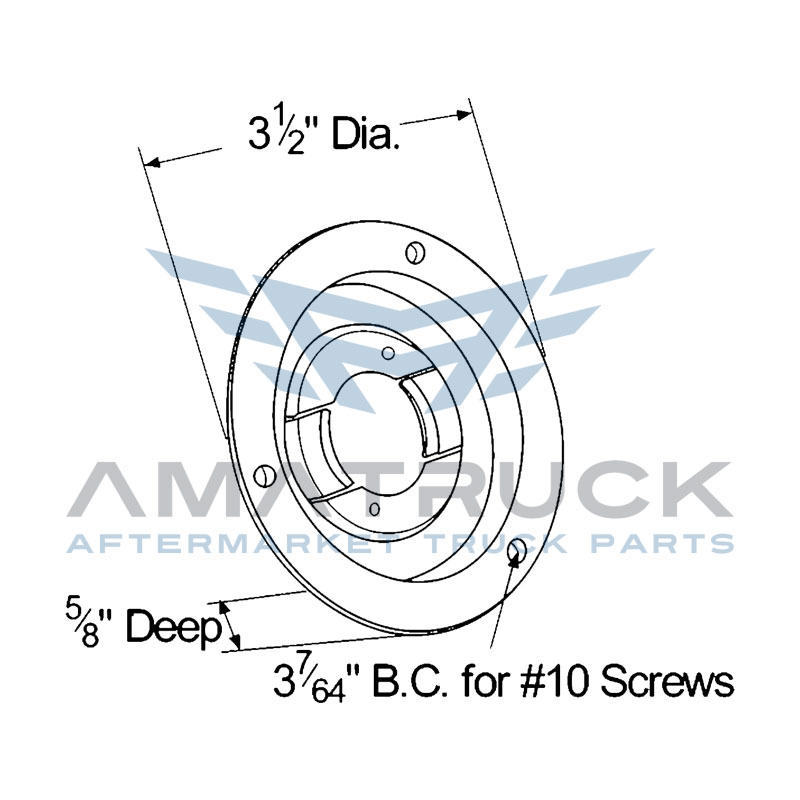 grote-Candado Grote Para Plafon Redondo 2 1/2n-43162-diagrama