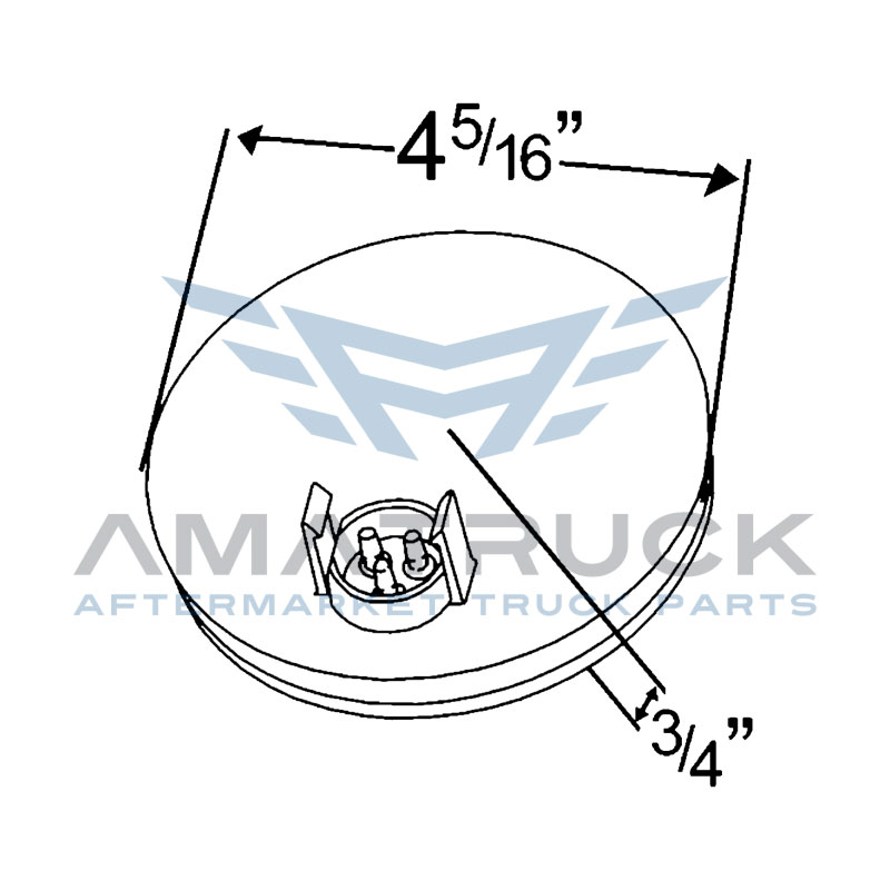 grote-Plafon-Redondo-4-Ambar-Grote-10-Led-53253-diagrama