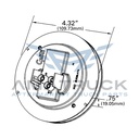 grote-Plafon-Redondo-4-Ambar-Grote-24-Led-G4003-diagrama