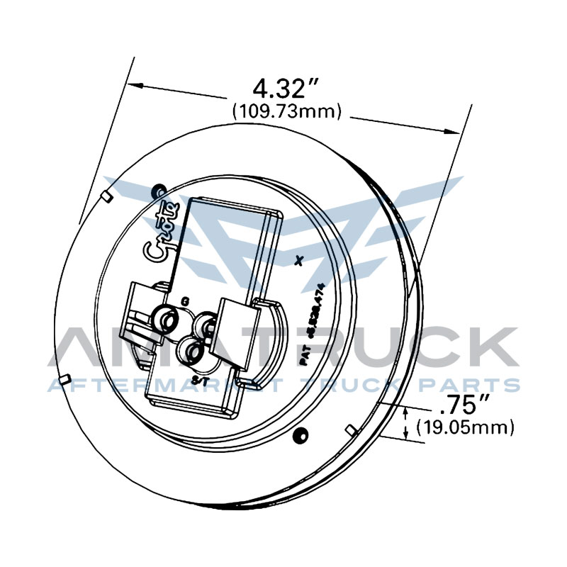 grote-Plafon-Redondo-4-Rojo-Grote-24-Led-G4002-diagrama