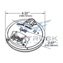 grote-Plafon Redondo 4 Rojo Grote Completo-52782-diagrama