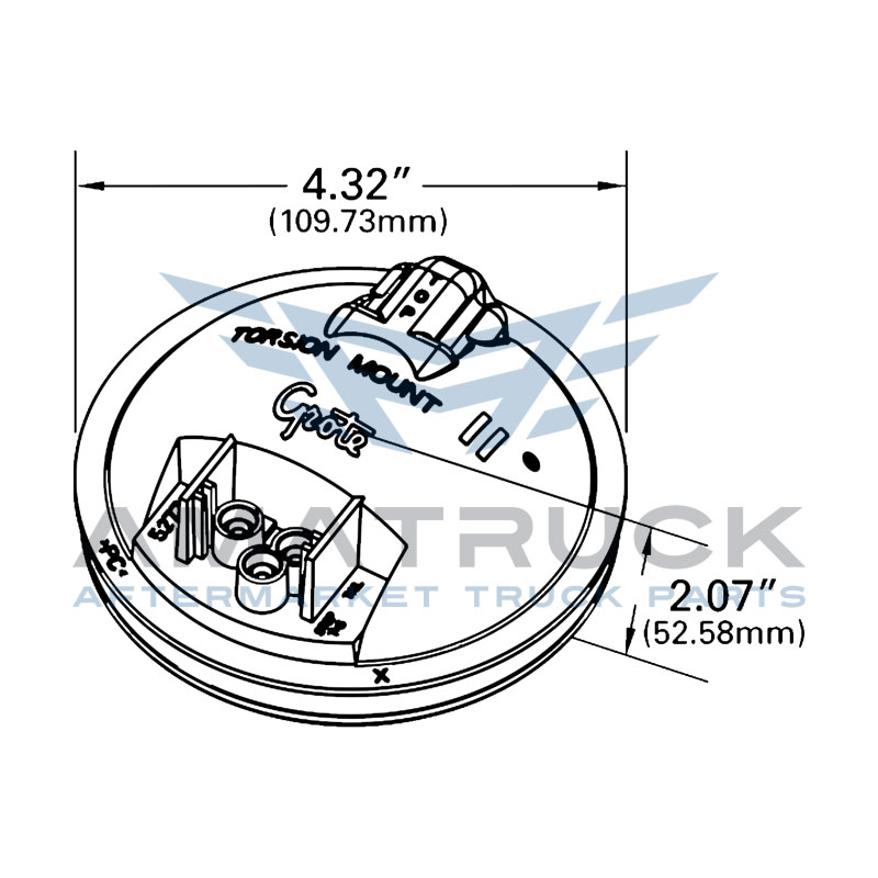 grote-Plafon Redondo 4 Rojo Grote Sellado-52922-diagrama