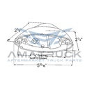 grote-Plafon Zepellin Ambar Grote Con Base Blanca-52063-diagrama