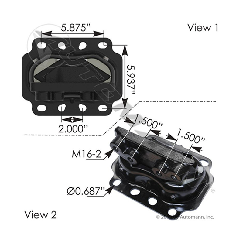 SOPORTE DE MOTOR PARA KENWORTH 8AG 4T M17496, U30027