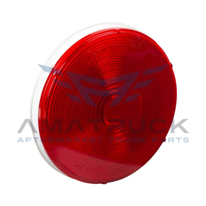 PLAFON REDONDO 4&quot; ROJO GROTE  SELLADO