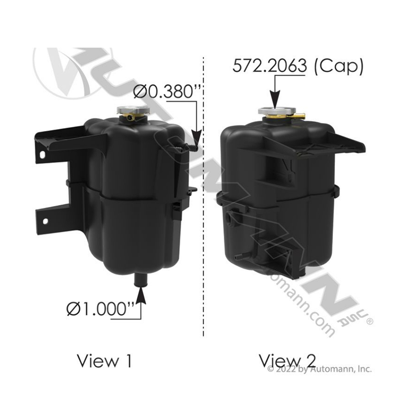 DEPOSITO AGUA INTERNATIONAL 7400 2587216C1, 603-5107