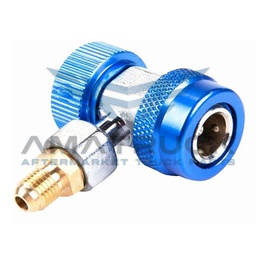 [AAC06] ADAPTADOR DE CARGA GAS R134 BAJA AZUL