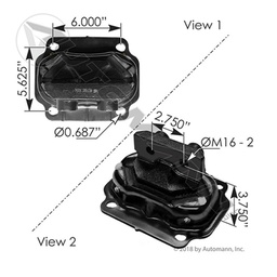 [K21005] SOPORTE DE MOTOR KENWORTH 4A 2T M17497,KENWORTH55504