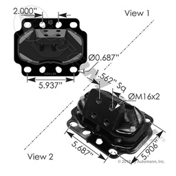 [K21008] SOPORTE DE MOTOR KENWORTH PACCAR R M17489