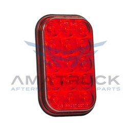 [G4502] PLAFON RECTANGULAR ROJO GROTE 15LED